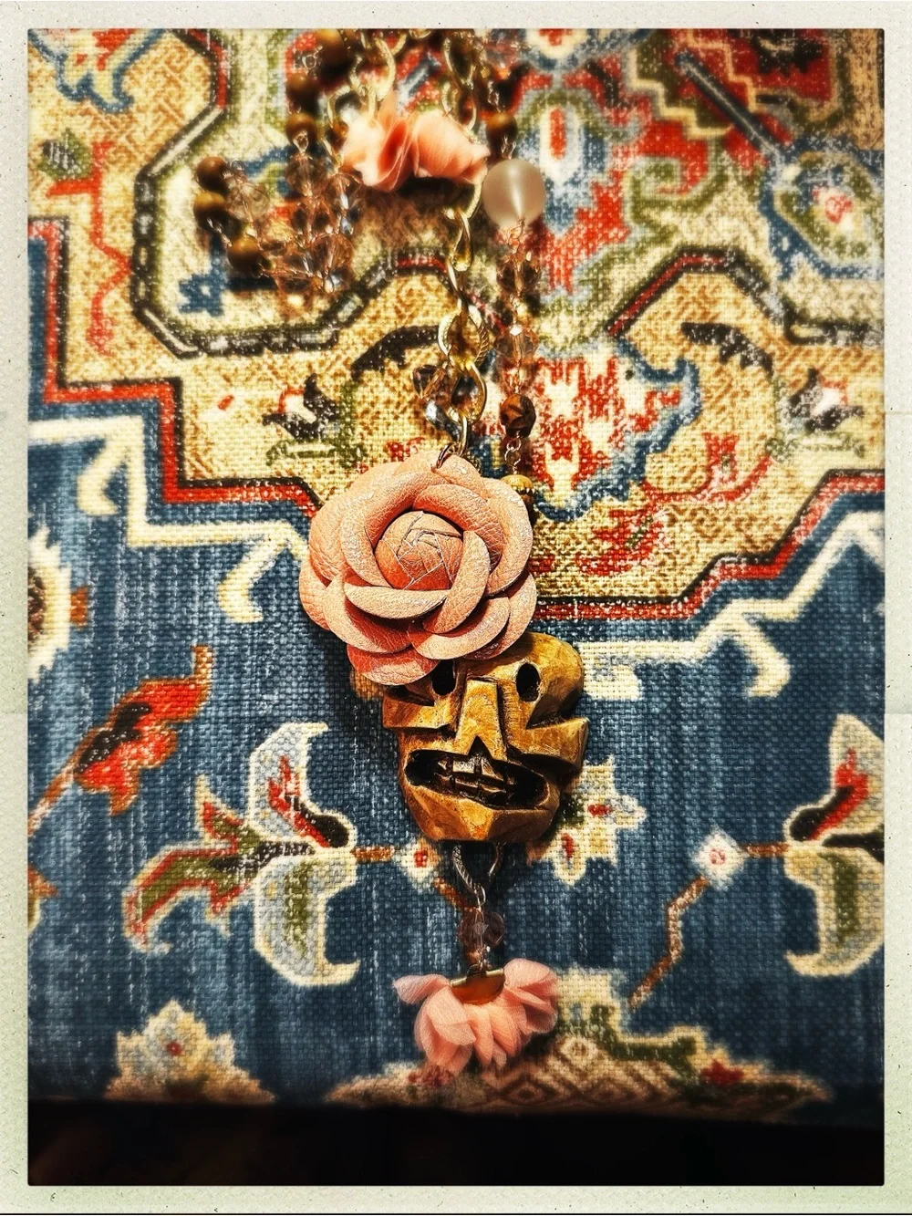 Muertos Rose Statement Necklace